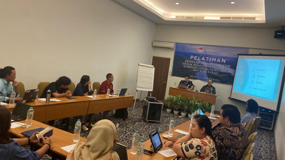 IWGFF dan PPATK Gelar Pelatihan Penguatan Kapasitas NGO dalam Penanganan TPPU Sektor Lingkungan Hidup dan Kehutanan